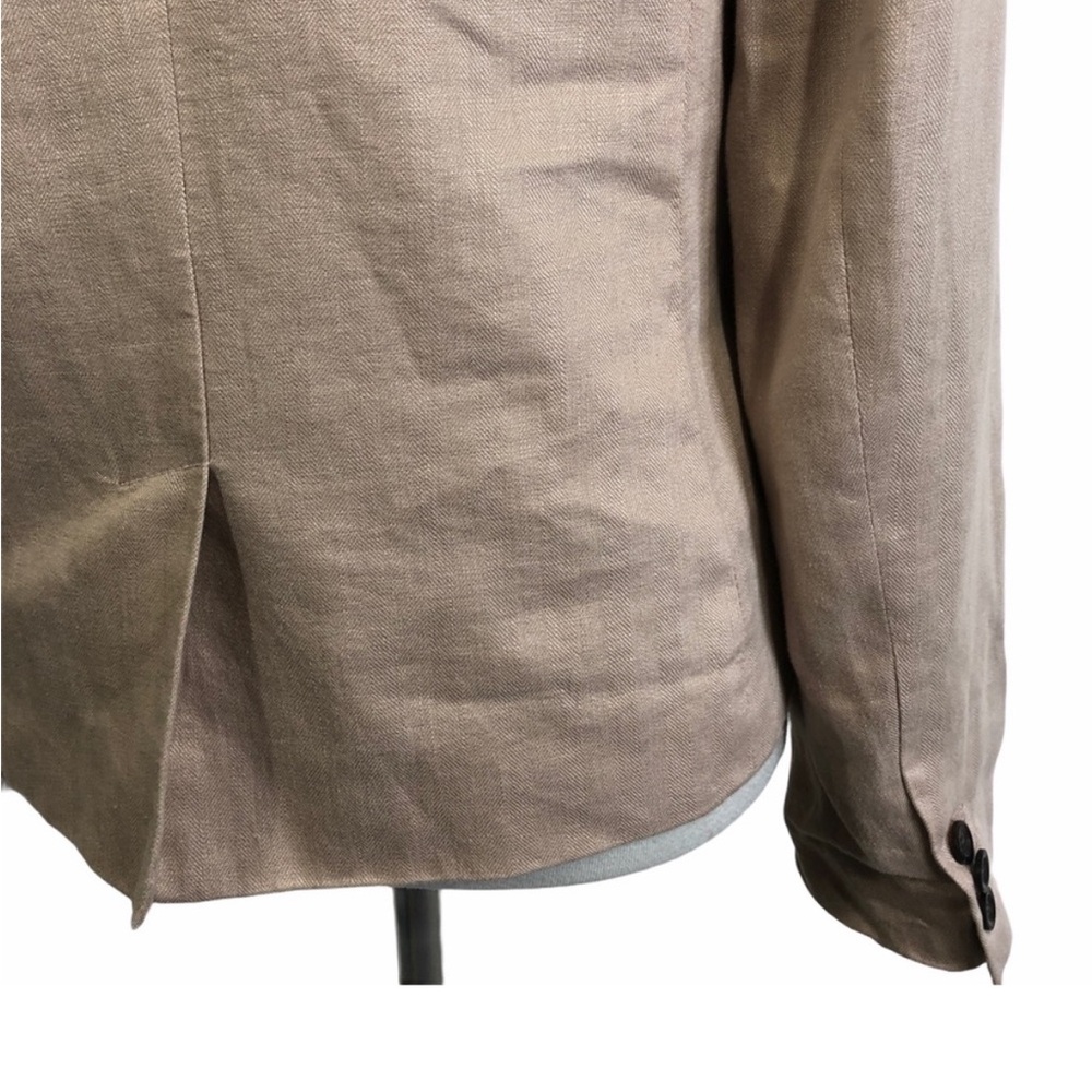 J. Crew Women's Beige Linen Blend Blazer - Picture 6 of 9